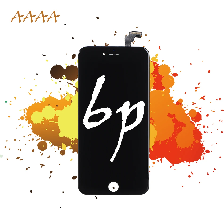 

AAAA Quality Display for iPhone 6 Plus LCD Screen Replacement Assembly 6P Digitizer Part Black White With Tools Screen Protector