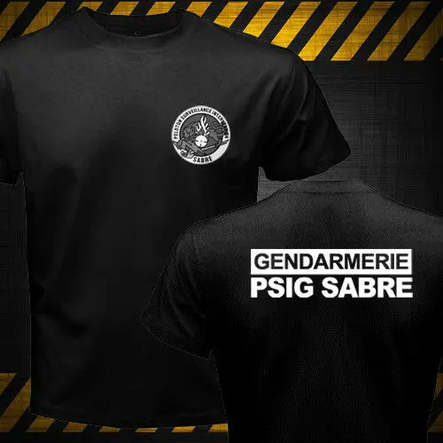

2019 Cool Double Side France Police Gendarmerie Psig Gign Counter Terrorist Special Forces T-Shirt Unisex Tee