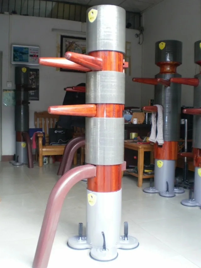 

OAK Wooden Wing Chun Mind Wooden Dummy Sale Mook Yang Jong made of hardest Body 67kg weigh strongest suck base free shipping