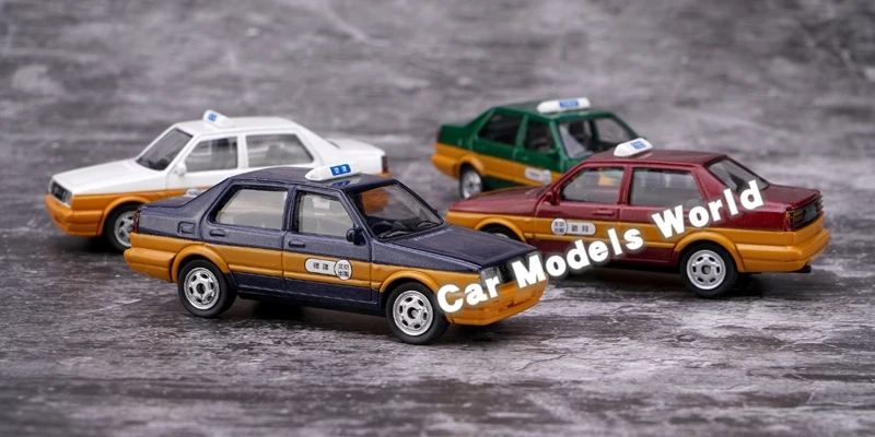 XCARTOYS Set of 4 pcs Toy Models Jetta Beijing Taxi Cars 7-8 cm (Metal &amp Plastic Parts) |