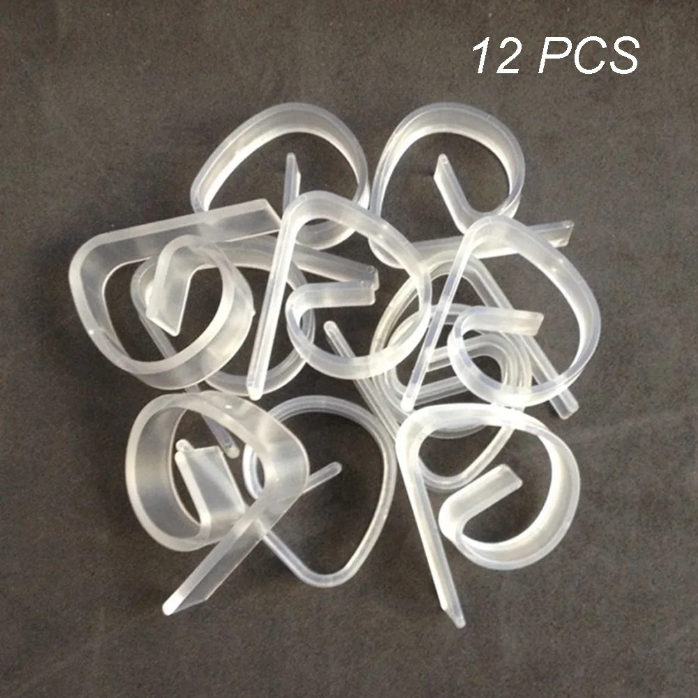 

12pcs TableCover Kitchen Tool Durable Transparent Tablecloth Holder Plastic Desk Cloth Clips Clear For Home Party Picnic Clamps