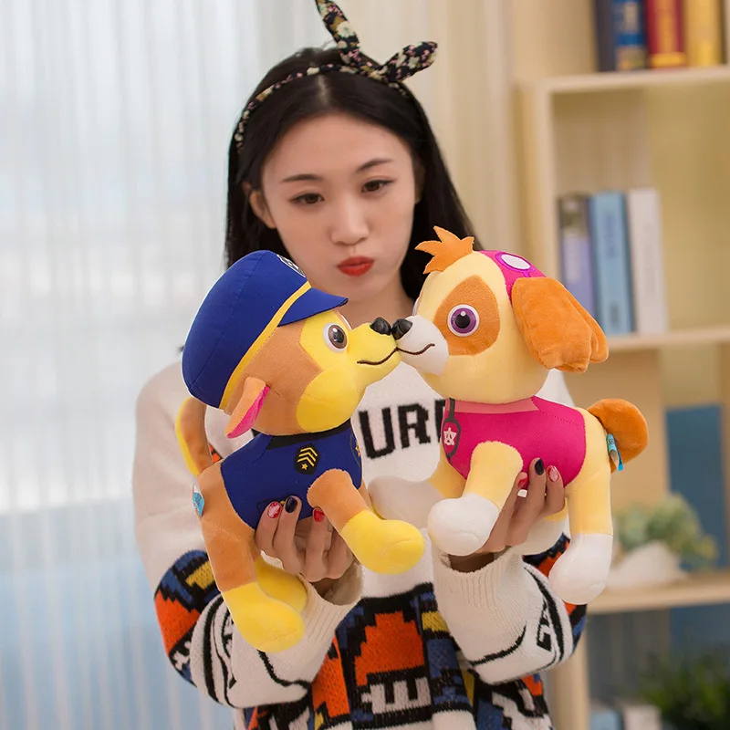 30CM Paw Patrol Dog Plush Toys Cotton Soft Puppy Canine Dolls TV Broadcast Dog Rescue Patrol Toys for Children 2D04
