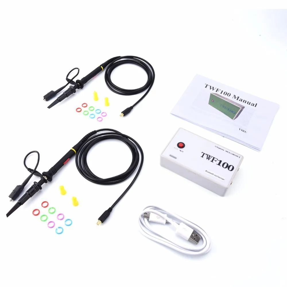 comprar Bluetooth USB Mini Digital Osciloscópio Osciloscópio Android 4.0 Com 2CH Suporte Para PC telemóvel PAD TWF100