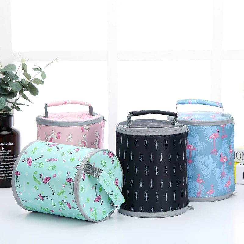  Creative Outdoor Portable Large Capacity Aluminum Foil Round Lunch Box Package Home Kitchen Insulat - 32962347641