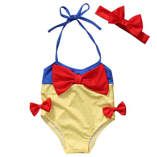 Baby Girls Bowknot Bikini Set Swimwear Swimsuit Swimming Swimmable Swimming Costume  Summer Sportswear Children Kids Girl