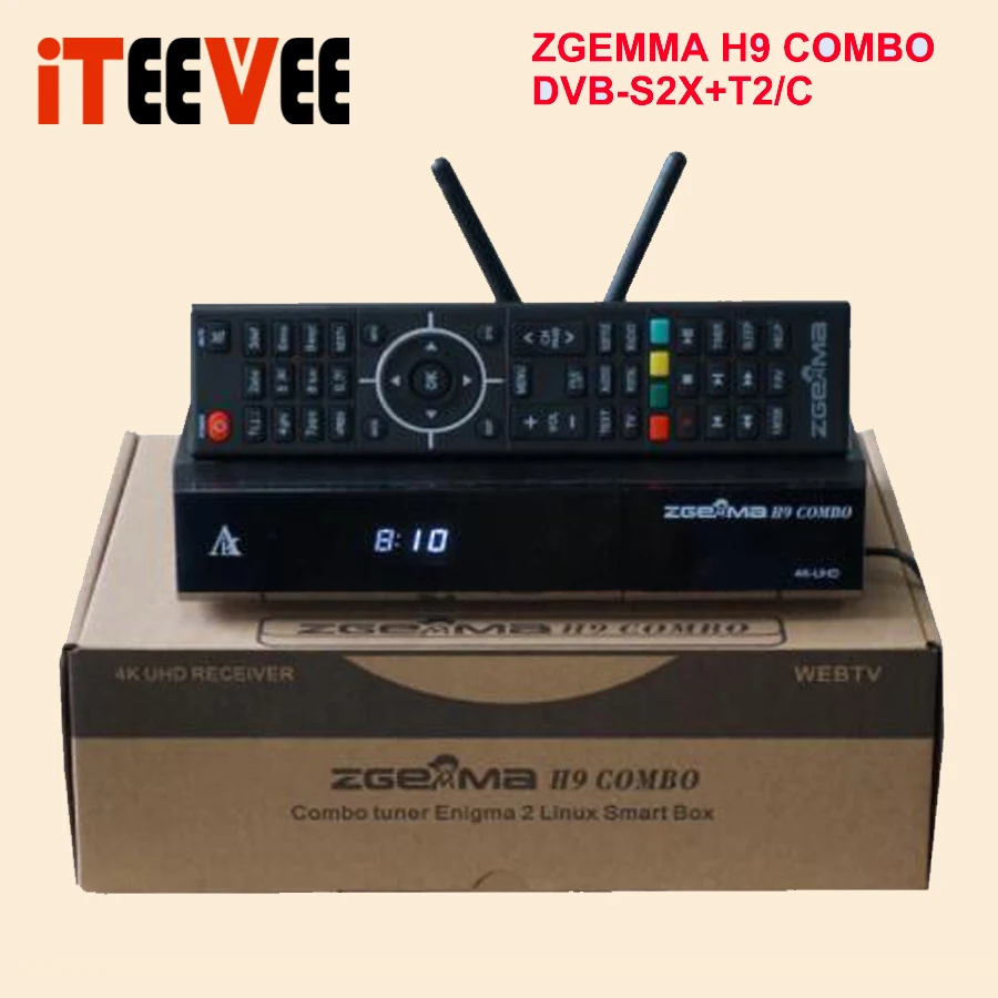 4K спутниковый ТВ приемник Engima2 zgemma h9.2h DVB-S2X+ DVB-T2/C тюнер muli-stream iptv Сталкер bulit в wifi