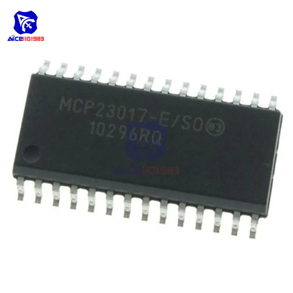 5 шт./лот IC откалывает MCP23017-E/SO MCP23017 23017 расширитель I2C лапками углублением SOP-28 16 бит интегральная схема