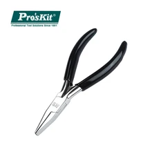 1PK-28 Pro'sKit Precision Smooth Flat Mouth Pliers Wire Cable Cutter Tools Toothless Plier Repair Hand Tools Computer