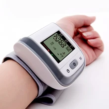 Cuff Automatic Wrist Digital Blood Pressure Monitor Digital lcd Sphgmomanometer Heart Beat Rate Pulse Meter Home Health Care automatic digital wrist cuff blood pressure monitor arm meter pulse sphygmomanometer heart beat meter lcd display convenient