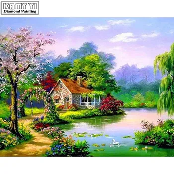 

Diamond Painting House on a Pond 25x30cm XY1