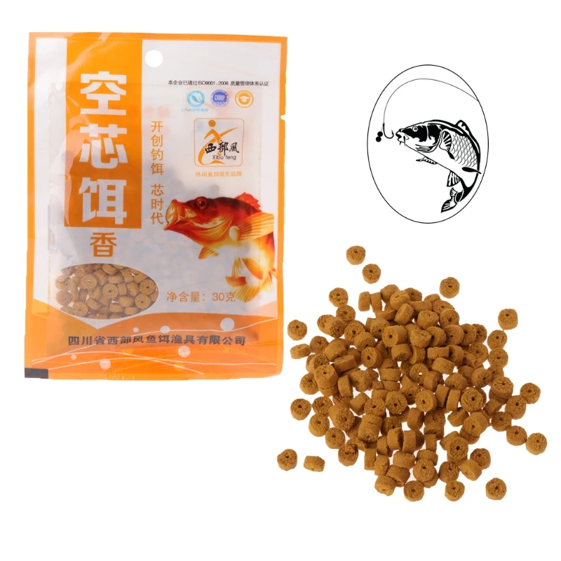 

1 Bag Fishing Bait Artificial Lure Hollow Red Worm Smell Flavor Additive Tackle