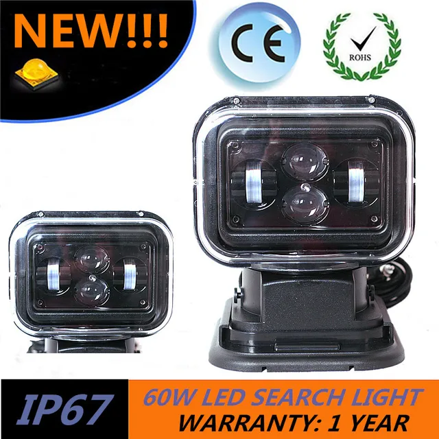 New Product 60W Remote Control Led Search Spot Light Offroad For All