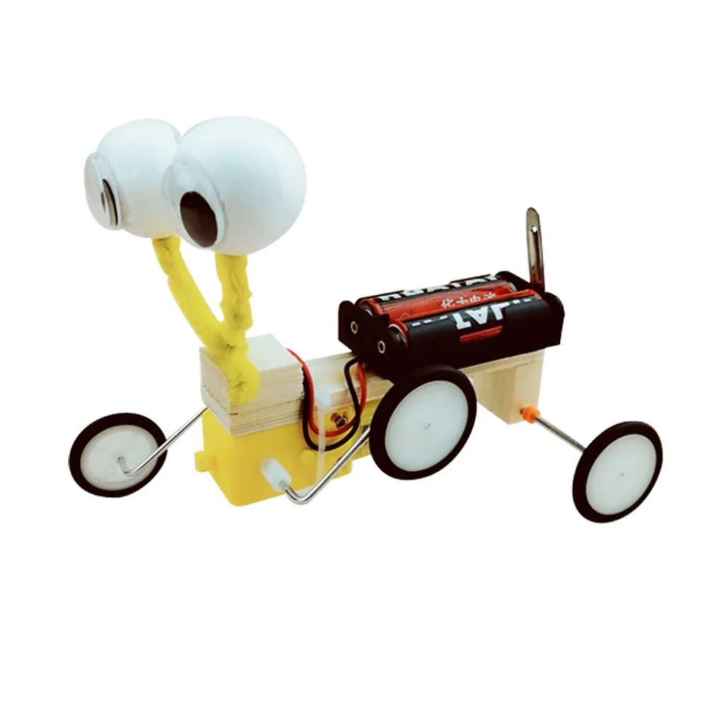 

DIY Electric Wood Science Experiment Robot Reptile Toy Invention Kit Educational Construction Assemble Toys Playset For Kids