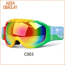 Зимние Детские двойные линзы анти-туман UV400 защиты катания на лыжах, сноуборде, профессиональный, для мальчиков и девочек для катания на сноуборде снежные очки HD Визоры маска