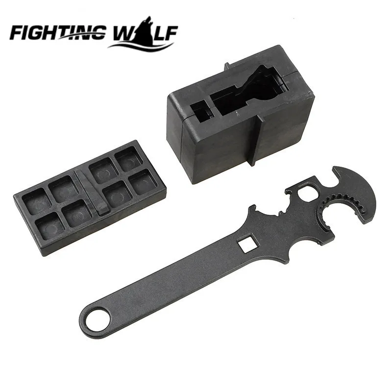 

3 Combo Gunsmith Armorer's Tool Kit  5.56/.223 Stock Combo Wrench  Lower Upper Vise Block Wrench Airsoft Tactical Hunting Tool