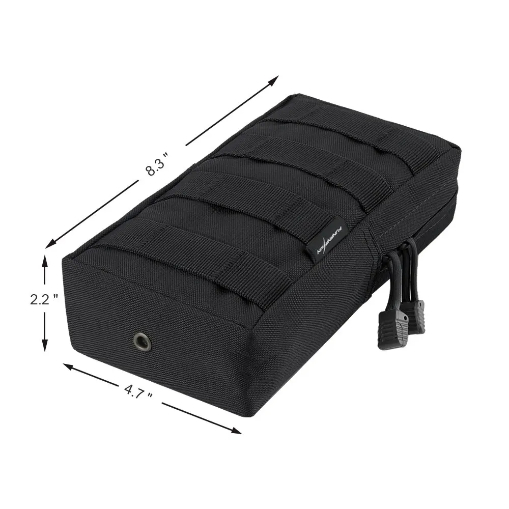 600D Tactical EDC Molle Pouch Bag Outdoor Vest Waist Pack Hunting Backpack Accessory Gadget Gear Bag Compact Water-resistant Bag