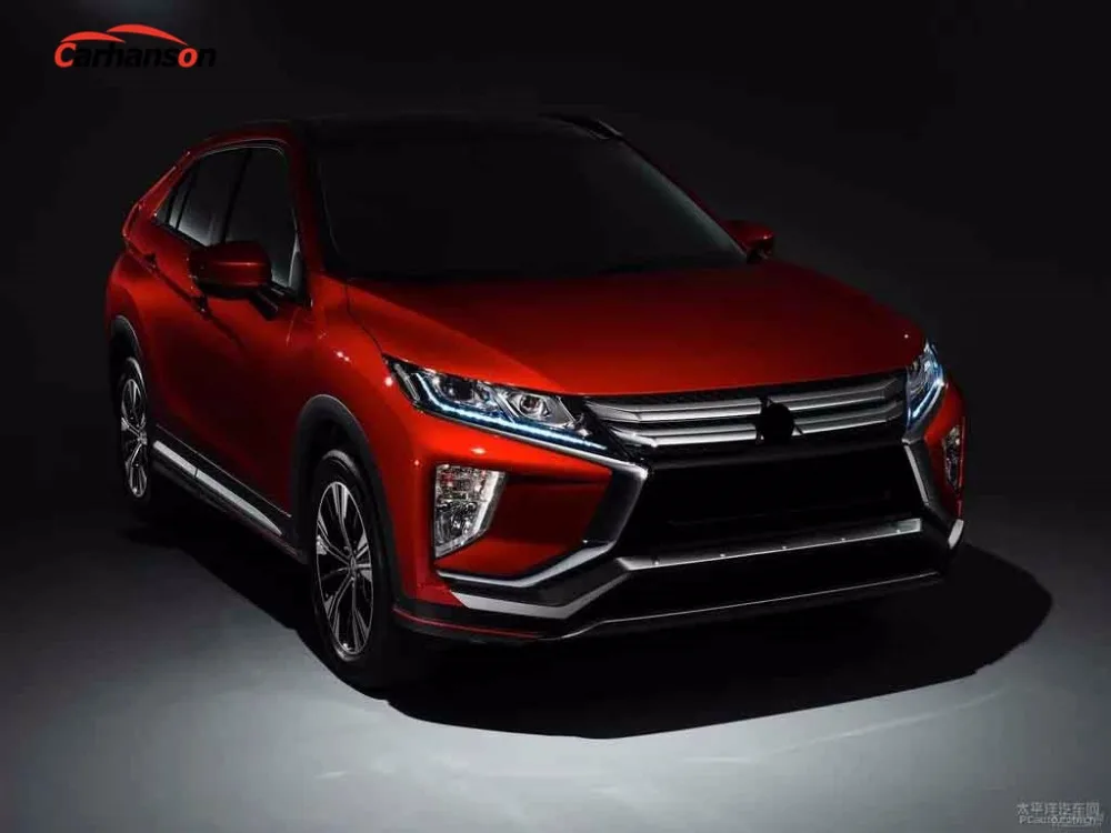 Для Авто-Стайлинг Mitsubishi Eclipse Cross аксессуары для ванной комнаты Chrome переднего бампера Защита накладка Стайлинг Литье Стикеры