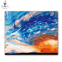 Абстрактный стиль картина маслом пакет diy цифровая картина маслом по номерам с комплектами для взрослых детей практика украшение для комнаты отеля