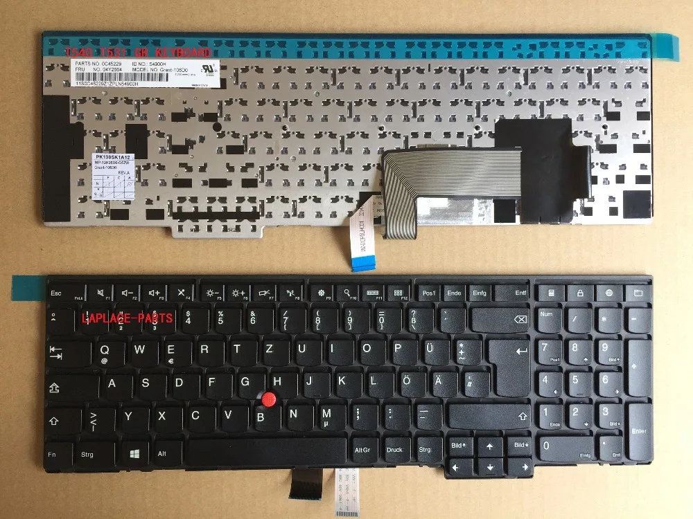 Новая Подлинная немецкая тастатура для Lenovo Thinkpad T540 T531 E531 E540 L540 T540P W540 клавиатура