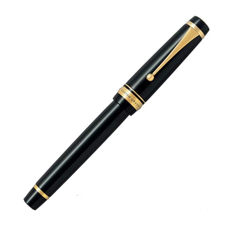 Pilot CUSTOM URUSHI big penholder 30th 18K Золотая перьевая ручка - Цвет: black