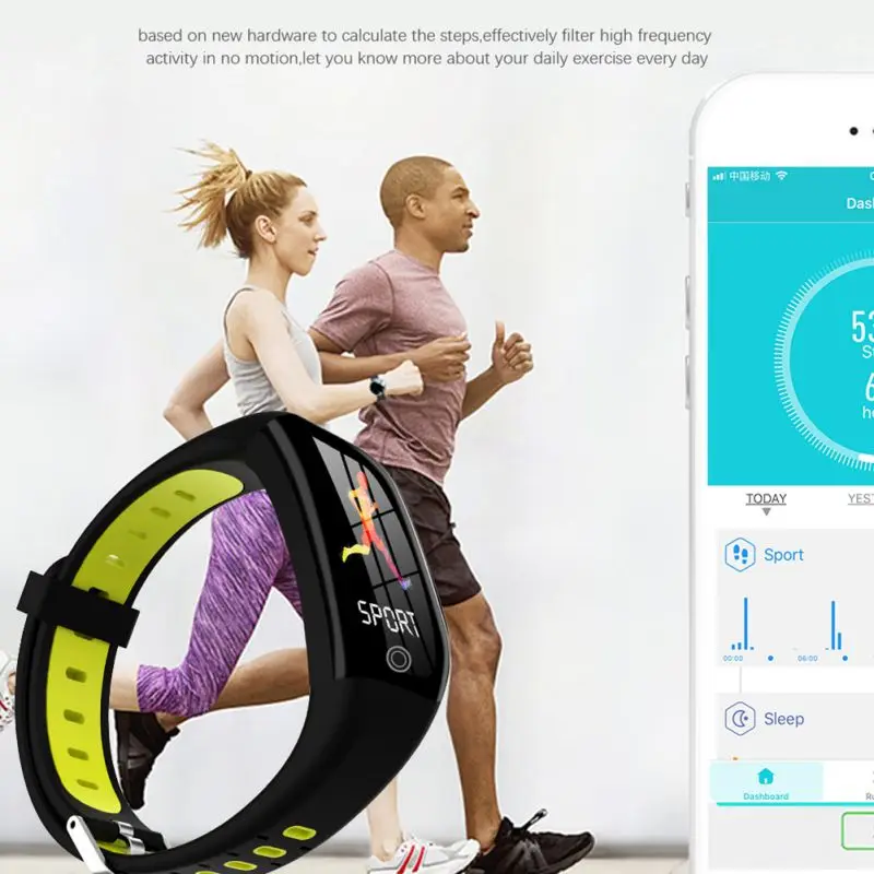  F21 Smart Bracelet Fitness Heart Rate Monitor Activity Tracker Health Wristband Pedometer Smartband - 33048561214