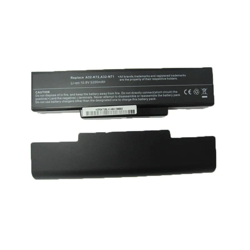 HSW 6 ячеек Аккумулятор для ноутбука ASUS A32 K72 A72 A72D A72DR A72F A72J A72JK A72JR K72D K72DR K72DY K72F K72J K72JA