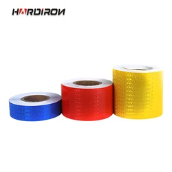 HARDIRON 5cm Wide Color Traffic Highlight Reflective Sticker Ground Wall Safety Sign With Lattice Reflective Film