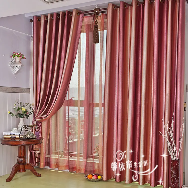 Online kaufen groÃhandel brown striped vorhänge aus china ...