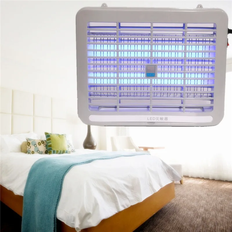 Белый домашний светодиодный светильник электронный комнатный москитный насекомый убийца Жук муха Zapper Trap 220 В 2 Вт для гостиной, спальни, кухни
