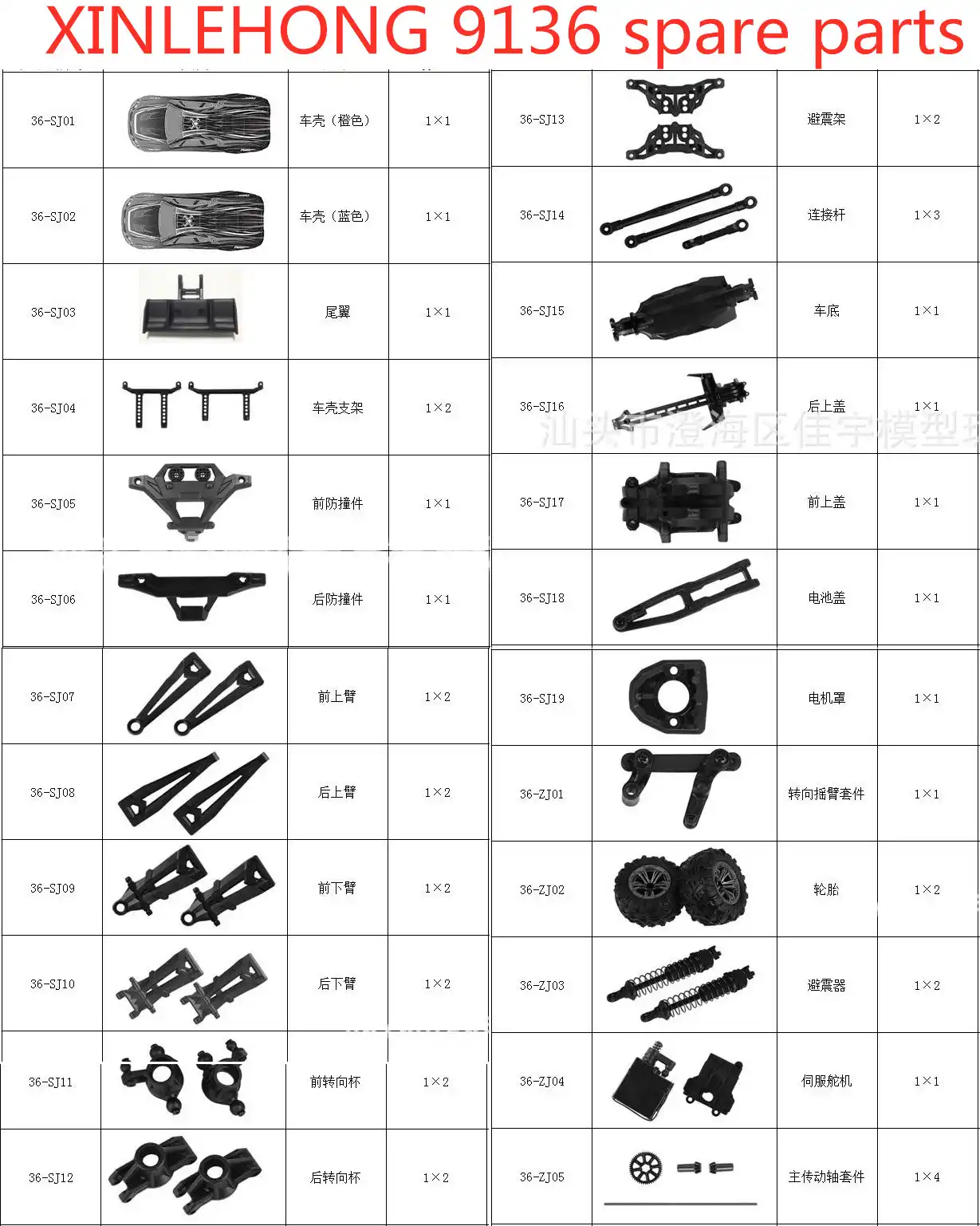 https://ae01.alicdn.com/kf/HTB1QtQGSNjaK1RjSZFAq6zdLFXal/XLH-9136-1-16-RC-voiture-pi-ces-de-rechange-coquille-pneu-pare-chocs-bras-oscillant.jpg_q50.jpg