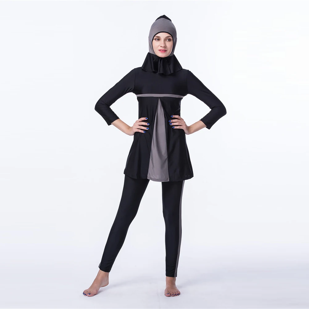 Full Coverage Swimwear Muslim Swimming Beachwear Swimsuit Sport Clothing | Спорт и развлечения