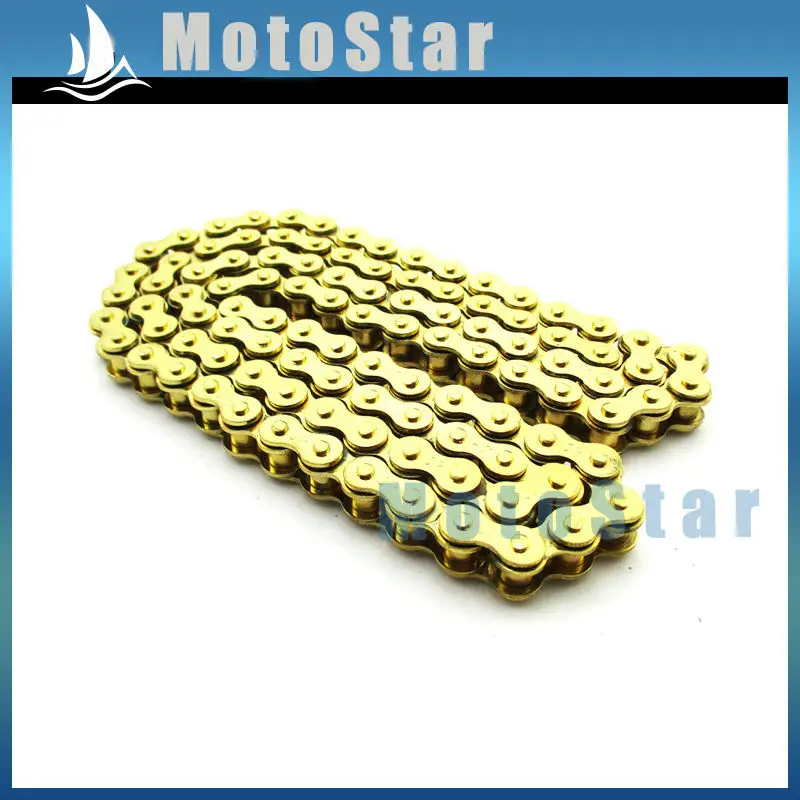 

Motorcycle Gold 420 Chain 104 Links For Chinese 110cc 125cc Engine ATV Quad 4 Wheeler Pit Dirt Motor Trail Bike