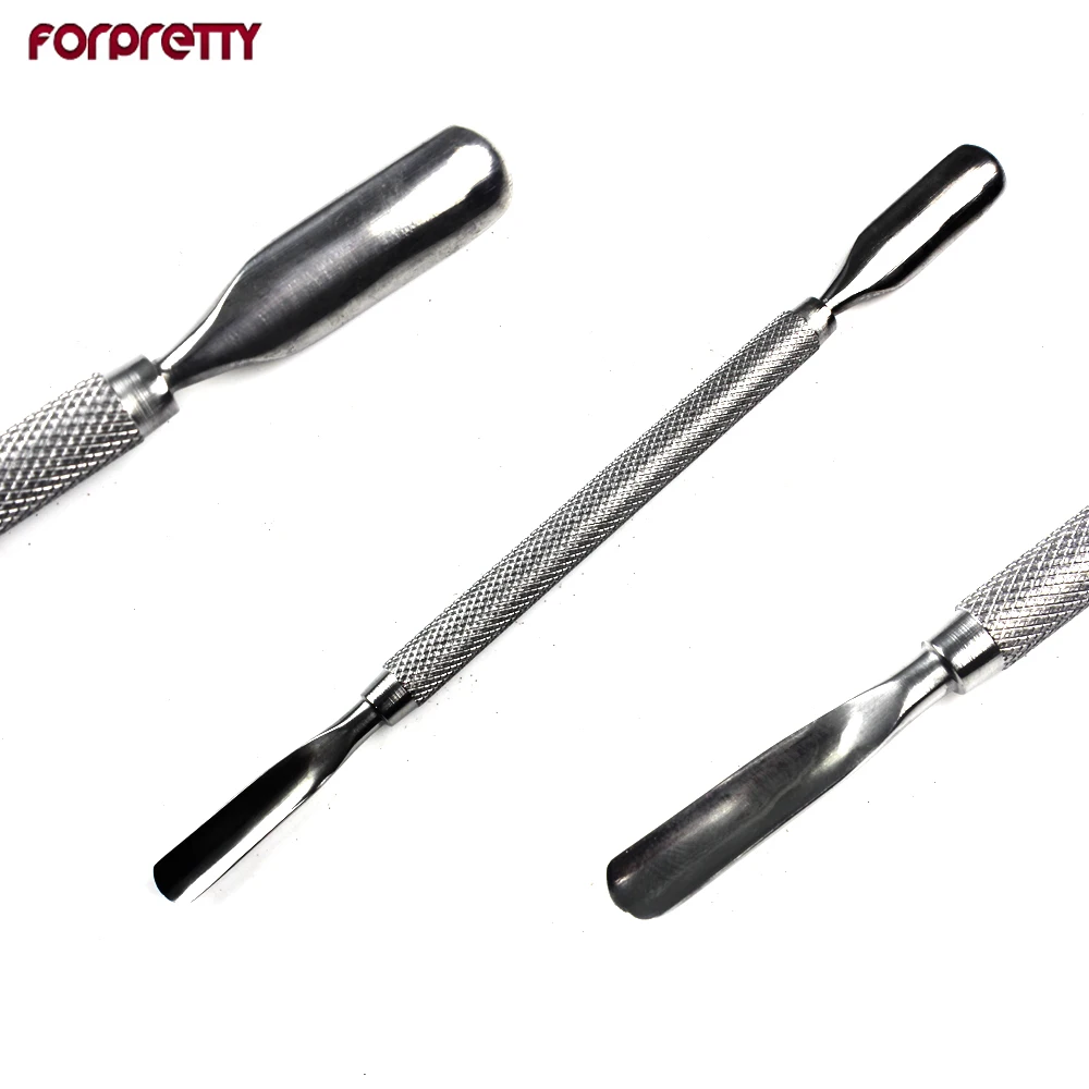 

Knife Nails Art Cuticle Pusher Remover Unghie Pedicure Ongle Spoon Manicura Tools Maquiagem Stainless Steel Quitacuticulas 395