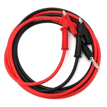 Горячая Новинка 2 шт. 15A 4 мм красный/черный впрыск штекер типа "банан" для окутанной меди Электрический зажим крокодил Тестовый Кабель провода