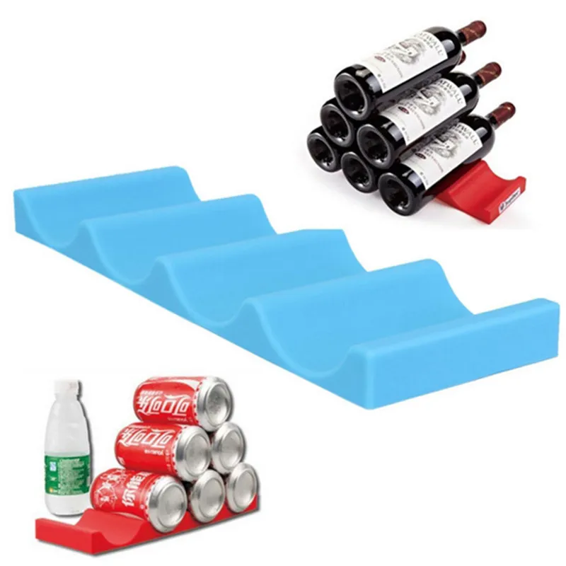 

High End Novelty Refrigerator Can Beer Wine Bottle Rack Organizer Holder Mat Stack Tidy Tool QB896235