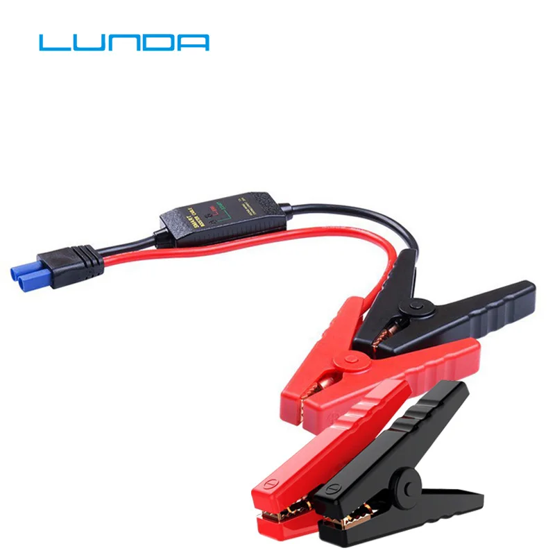 

LUNDA 400A Smart Fully Protected 14 inch Intelligent EC5 Connector Emergency Alligator Clamp for 12V Battery Pack