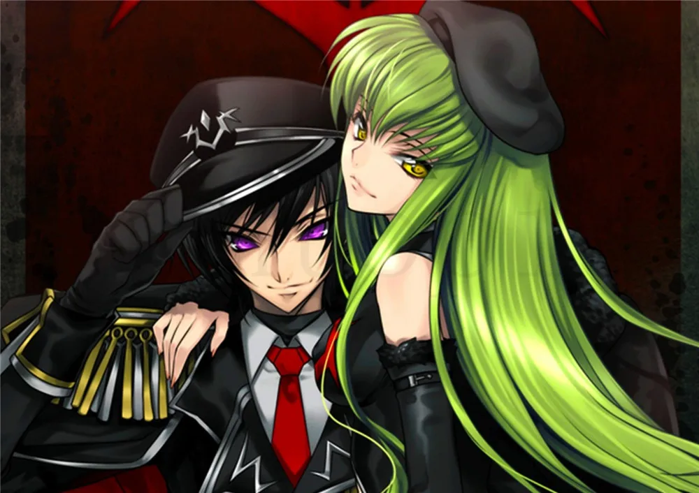 Постеры Code Geass японские Мультяшные настенные наклейки печать на белой бумаге