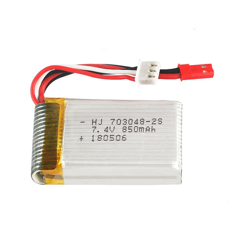 

7.4V 850mAH 703048 Lipo Battery For Udi U829A U829X MJXRC X600 HQ 907remote control Li-po battery 7.4 V 850 mAH 20C JST SM plug