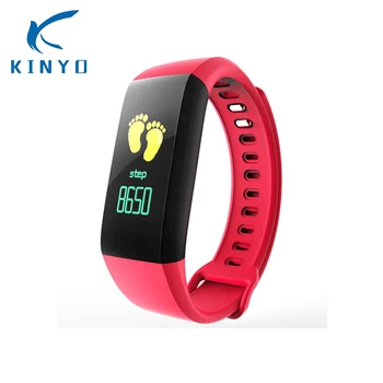 

New smart bracelet wristband IP67 Waterproof USB charging smart alarm clock long standby Multi-color strap pk xiomi mi band 3