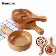 Health Salad Bowls Natural Old Lacquer Ramen Bowls Beech Solid Wooden Tableware Cooking Tools Kitchen Accessories Free Shipping