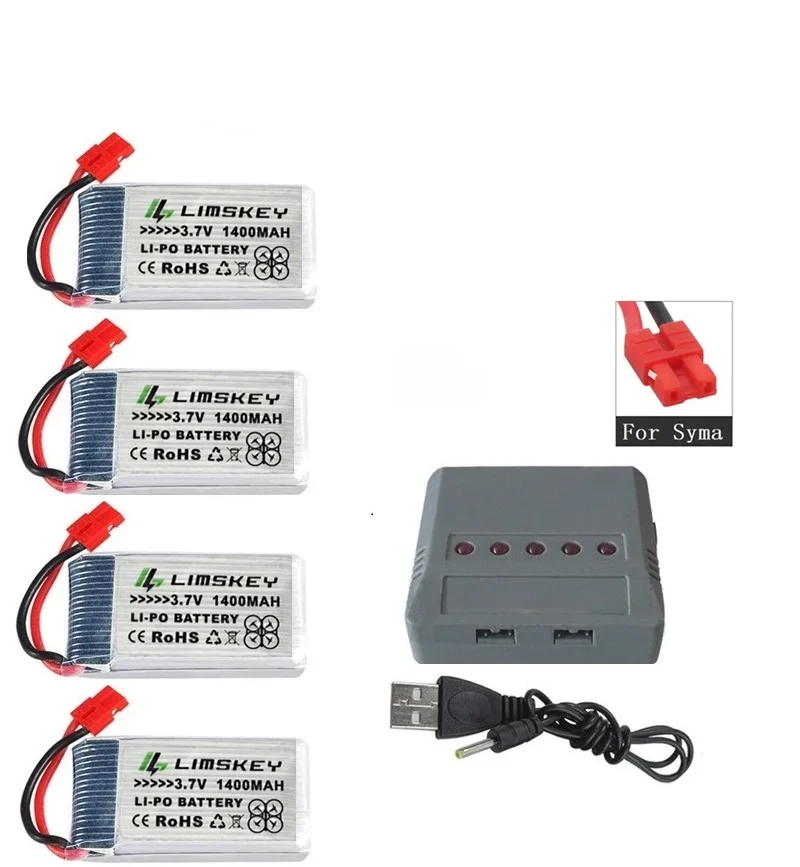 1400 мАч 3,7 в lipo Батарея для SYMA X5 X5S X5C X5SC X5SH X5SW M18 H5P HQ898B HQ859B H11D H11C T64 T04 T05 F28 F29 T56 T57 Зарядное устройство - Цвет: Зеленый