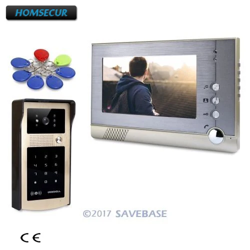 

HOMSECUR 7" Wired Video Door Phone Intercom System with IR Night Vision for Home Security