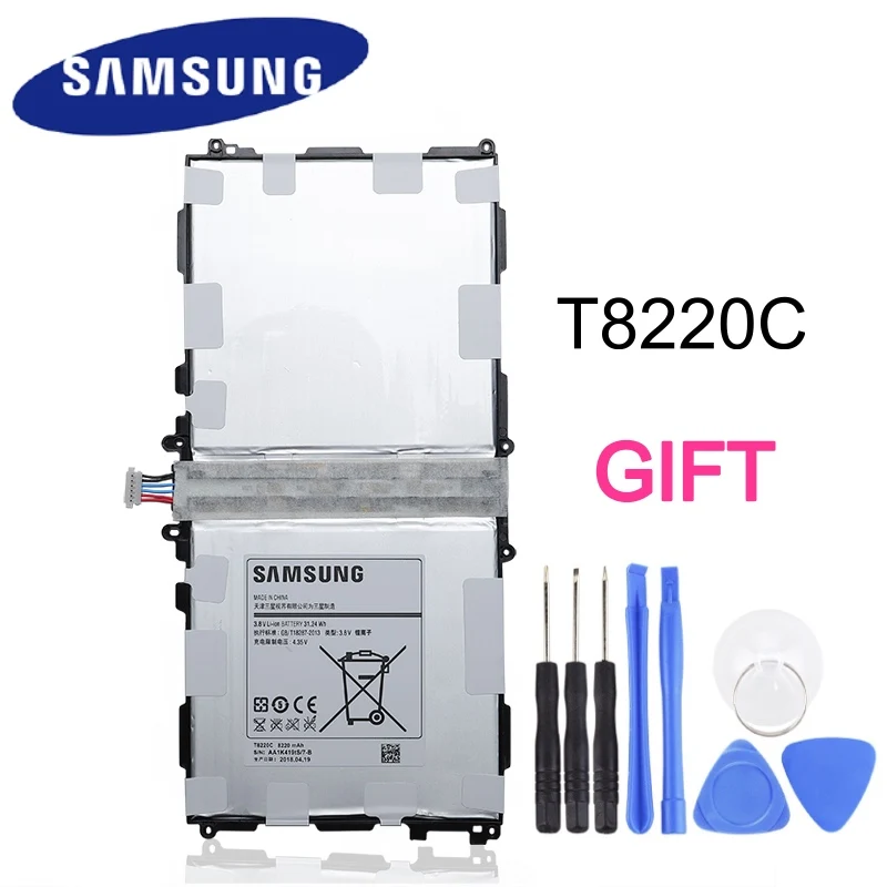 Оригинальный аккумулятор для Samsung GALAXY Note 10 1 Tab Pro P600 P601 P605 P607 8220 мАч|Аккумуляторы