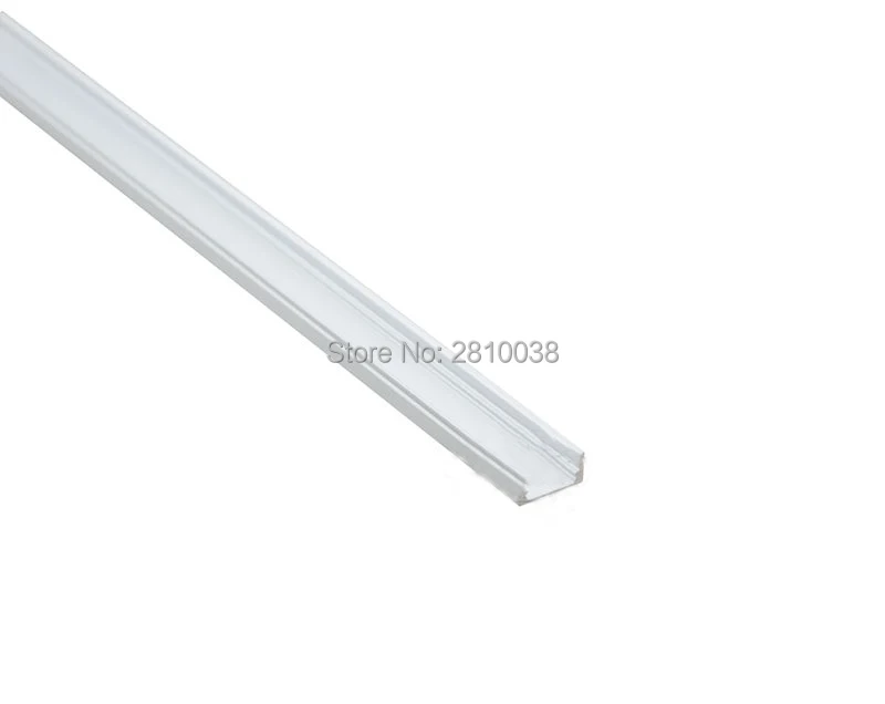 10Sets/Lot U Led aluminum profile or Anodized Aluminium LED profile Aluminum channel led extrusion profile for recessed wall