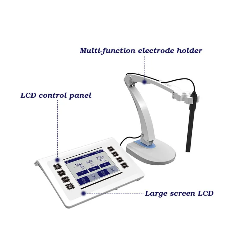 Ионометр Высокая точность ионометр лаборатория presion лаборатория настольная pH ОВП ионная концентрация измеритель температуры воды тестер