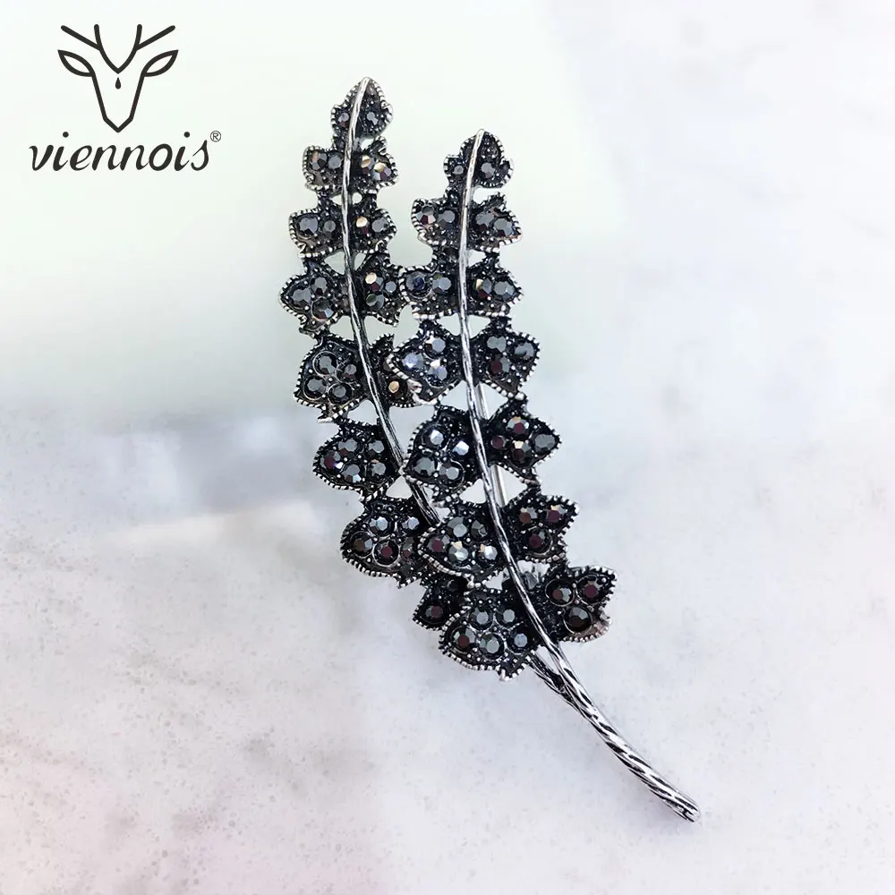 Viennois модные ювелирные изделия серебряный цвет стеклянная Брошь со