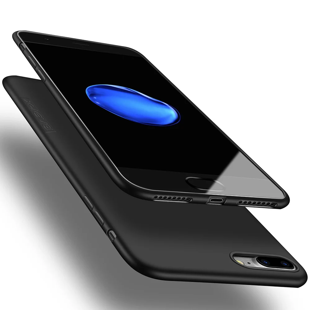 Koop X Niveau Cover voor iPhone 7 8 Case Originele TPU Plain Matte Cover Case voor iPhone 7 8 Plus soft Case Coque Capas