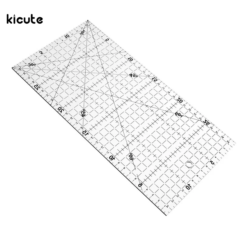 15*30 см Вышивание лоскутное правитель 3 мм толщиной прозрачный Лоскутная ног ручной работы DIY необходимых посвященный лоскутное Инструменты