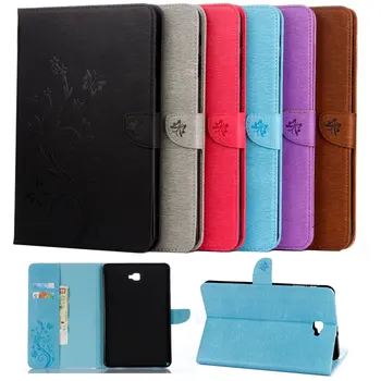 

New Butterfly Leather PU Case Tab A P580 Leather Case Cover For Samsung Galaxy Tab A 10.1 P580 P585 Tablet PC