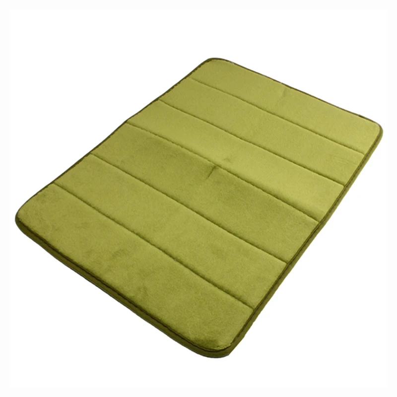 

MEMORY FOAM BATHROOM MAT TOILET CARPET NON-SLIP Green